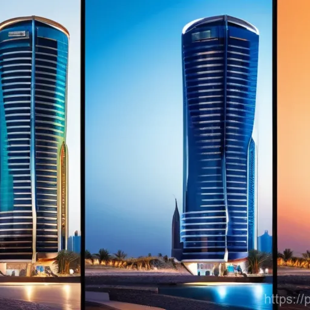 바레인의 기술 박람회 - Here are three detailed image prompts in English, inspired by Bahrain's digital transformation and a...
