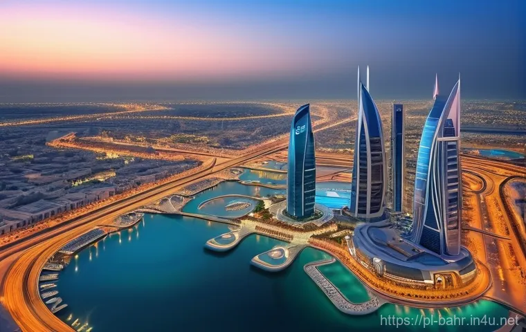 바레인의 기술 박람회 - Here are three detailed image prompts in English, inspired by Bahrain's digital transformation and a...