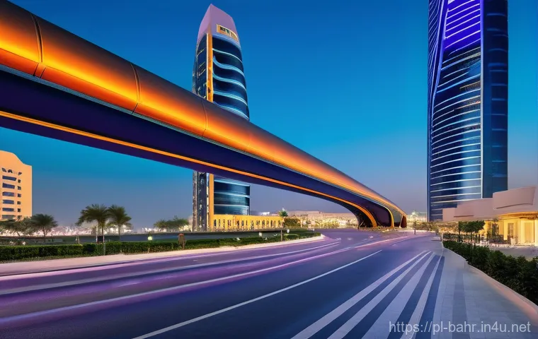 바레인의 기술 박람회 - Image Prompt 1: Bahrain's Smart City of the Future**